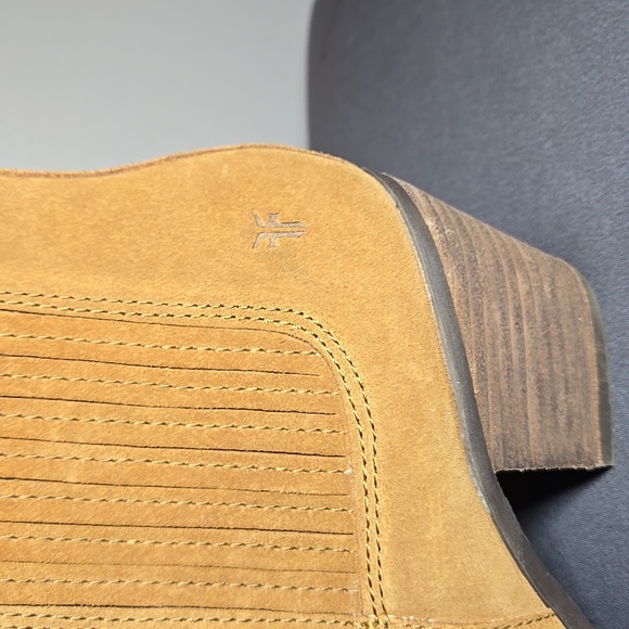 Frye Sandra Chelsea Boots - Suede Ankle Boots In Chestnut NWOB - Picture 5 of 12